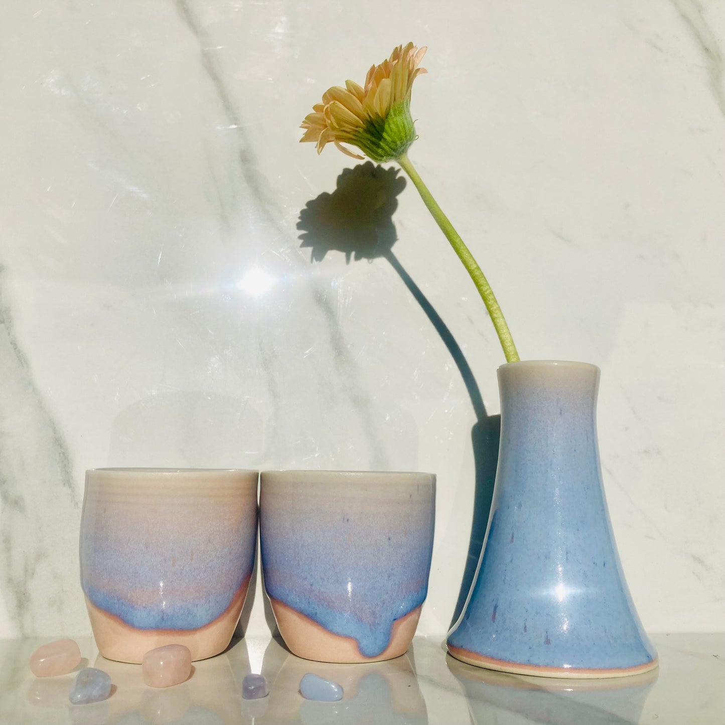 Les Fleurs Flower Vase in Stardust