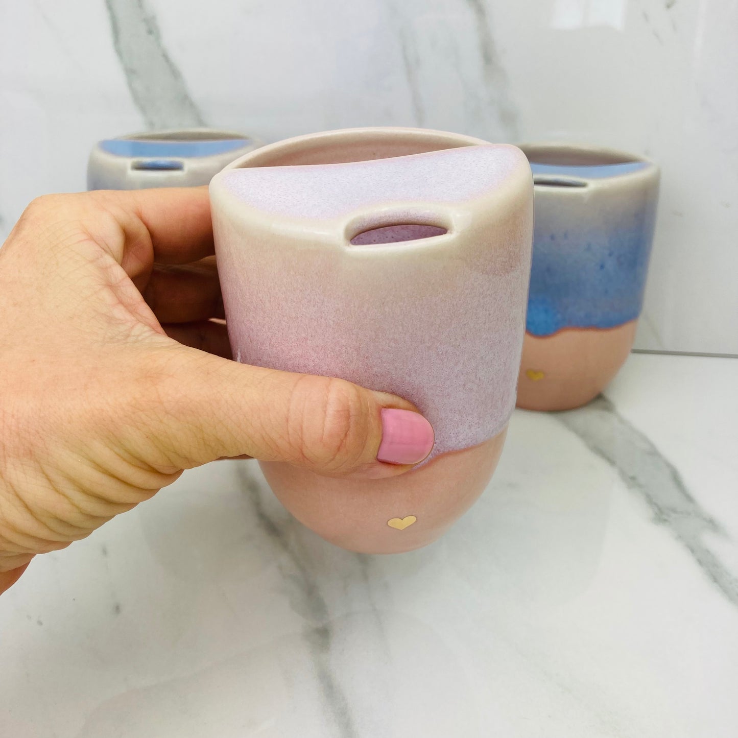 Special Travel Mug with 22k Gold Heart