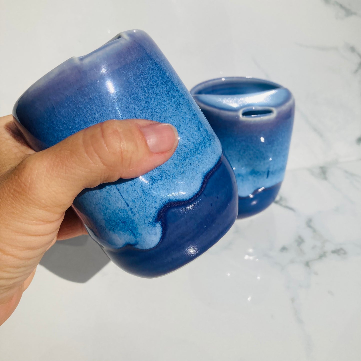 Ceramic Travel Mug with Dimple in Elsa