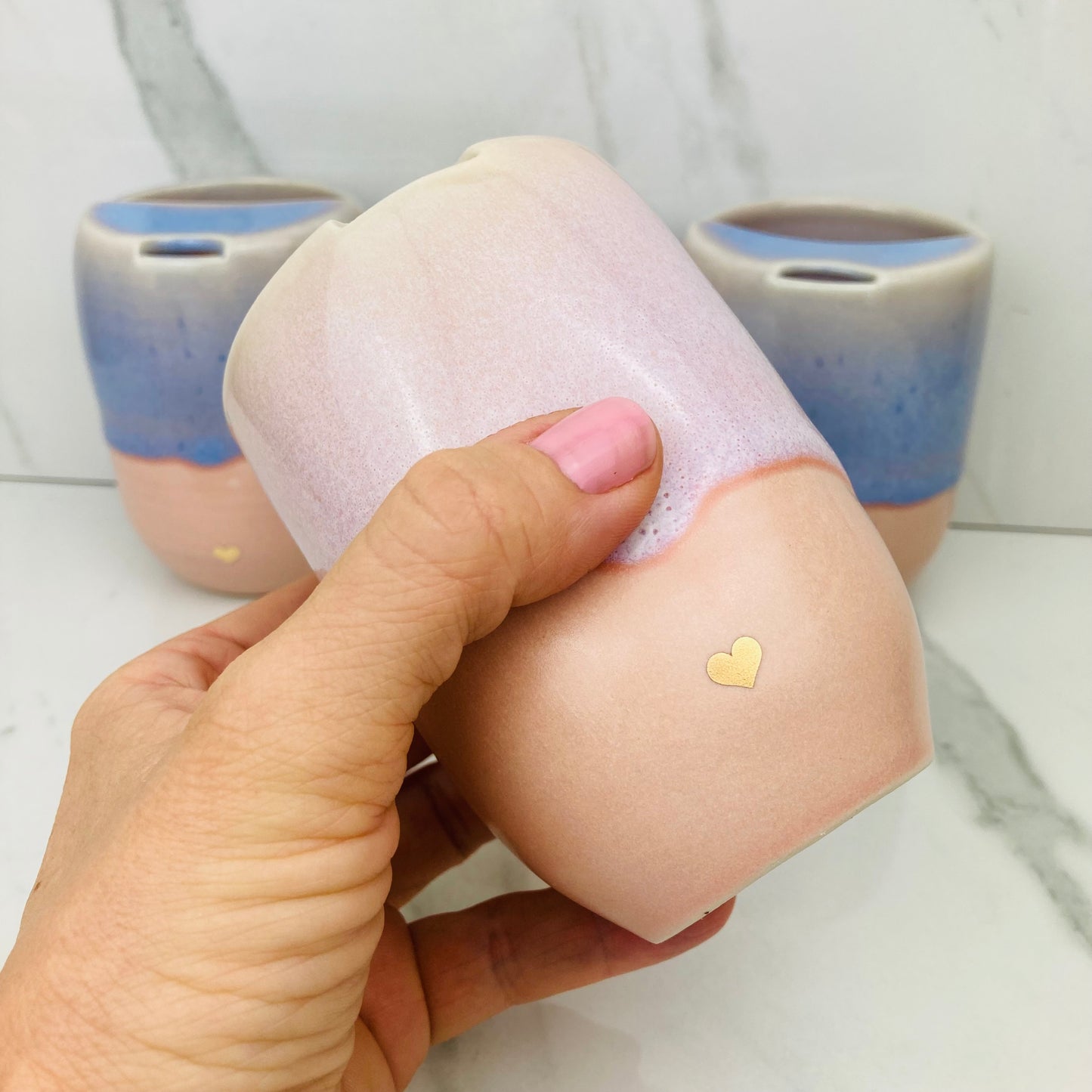 Special Travel Mug with 22k Gold Heart