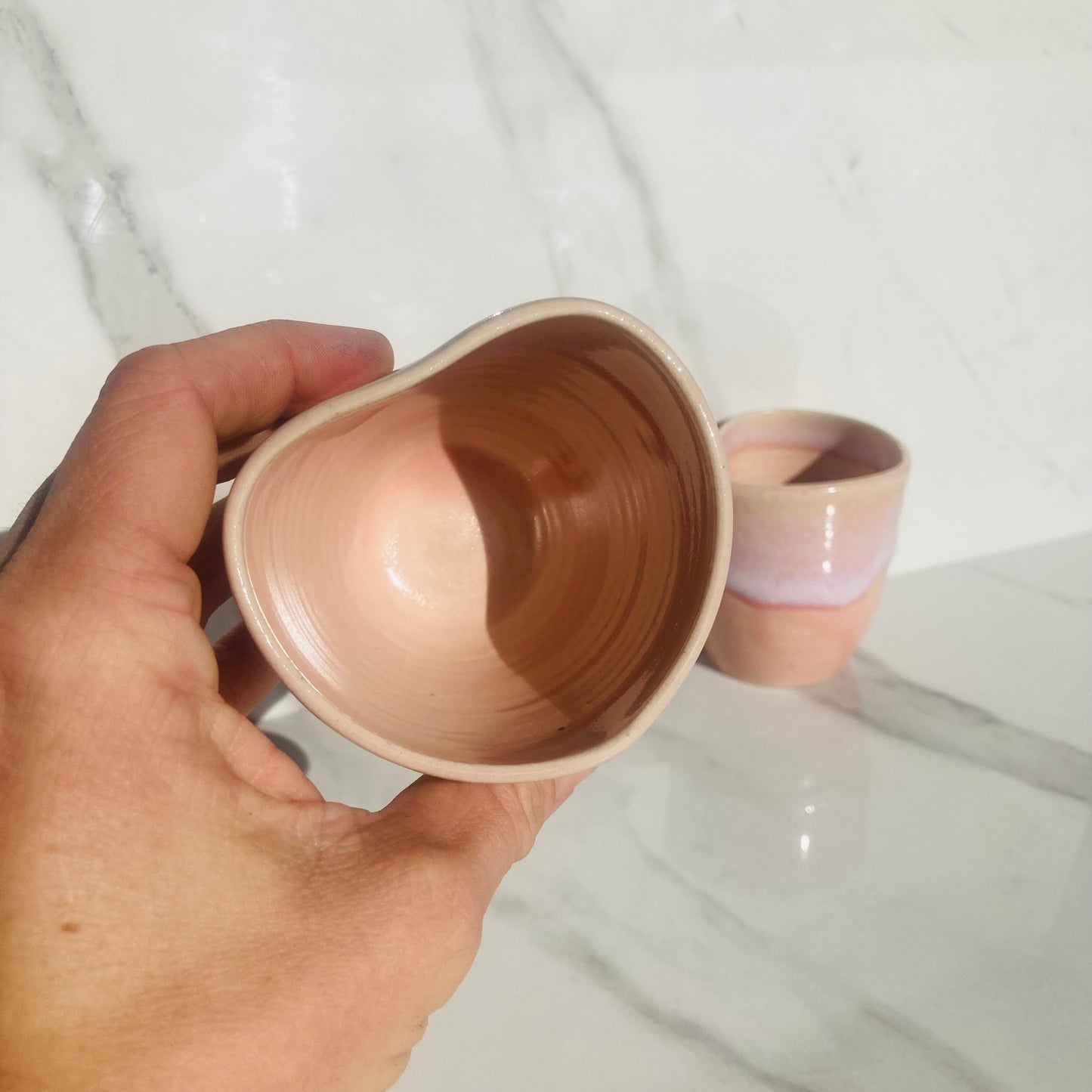 Heart-shaped cortada cup