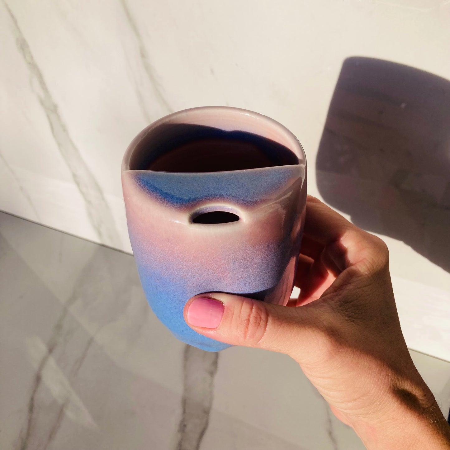 Travel Tumbler with Dimple in Stardust