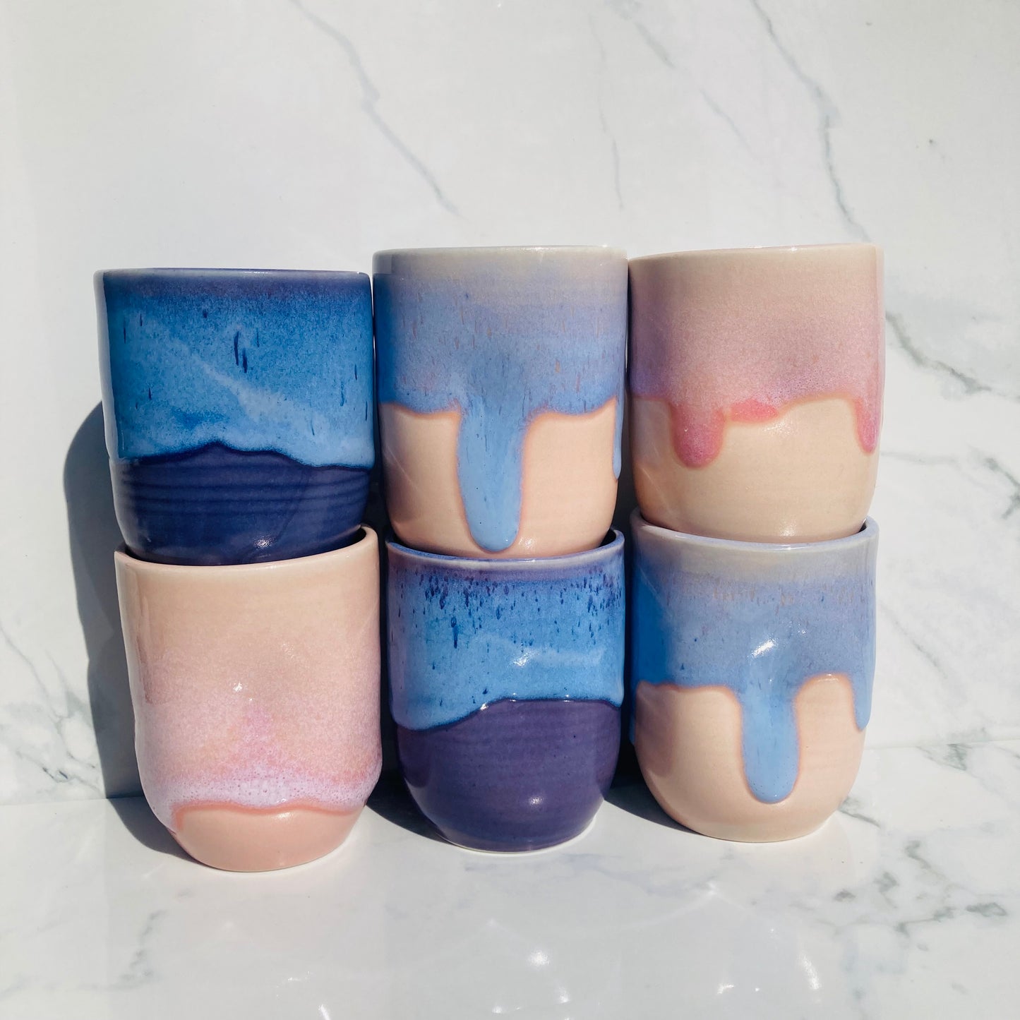 Thumbprint Tumbler in Indigo Sapphire