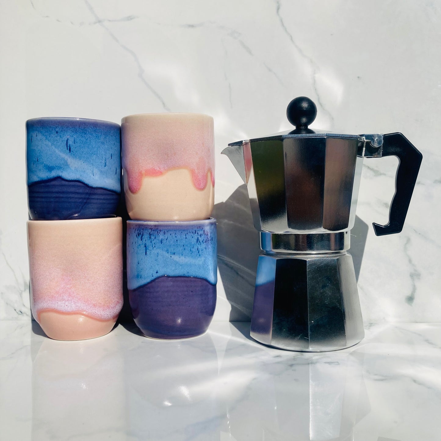 Thumbprint Tumbler in Indigo Sapphire