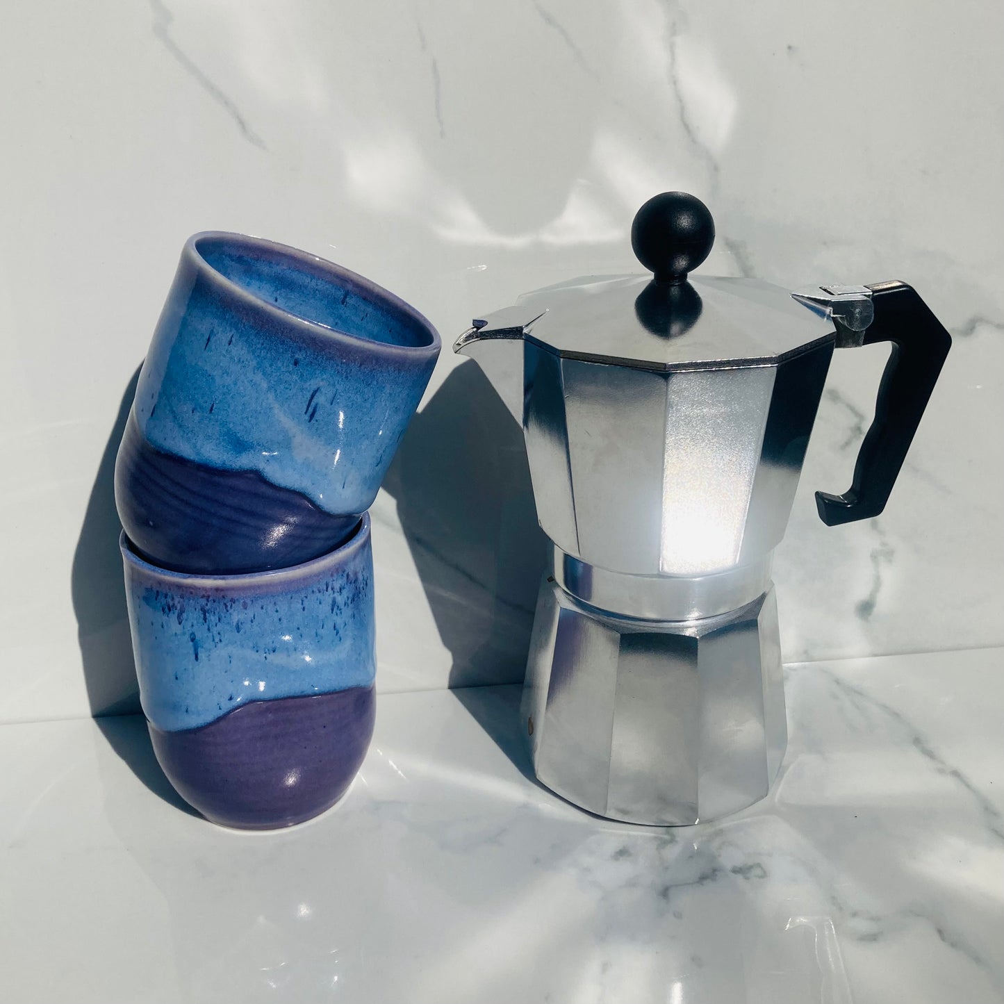 Thumbprint Tumbler in Indigo Sapphire