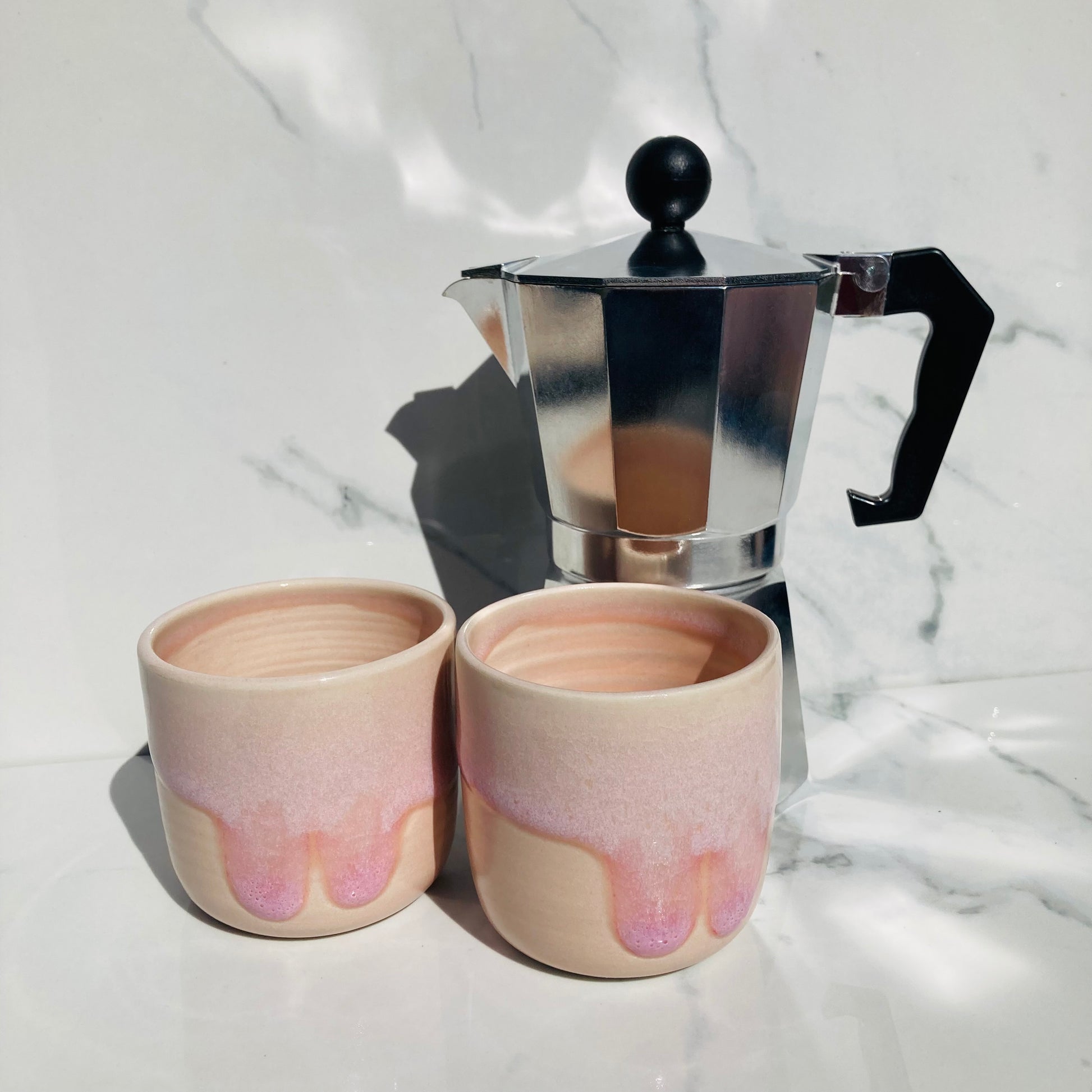 Sustainable ceramic drinkware, small batch handmade pottery