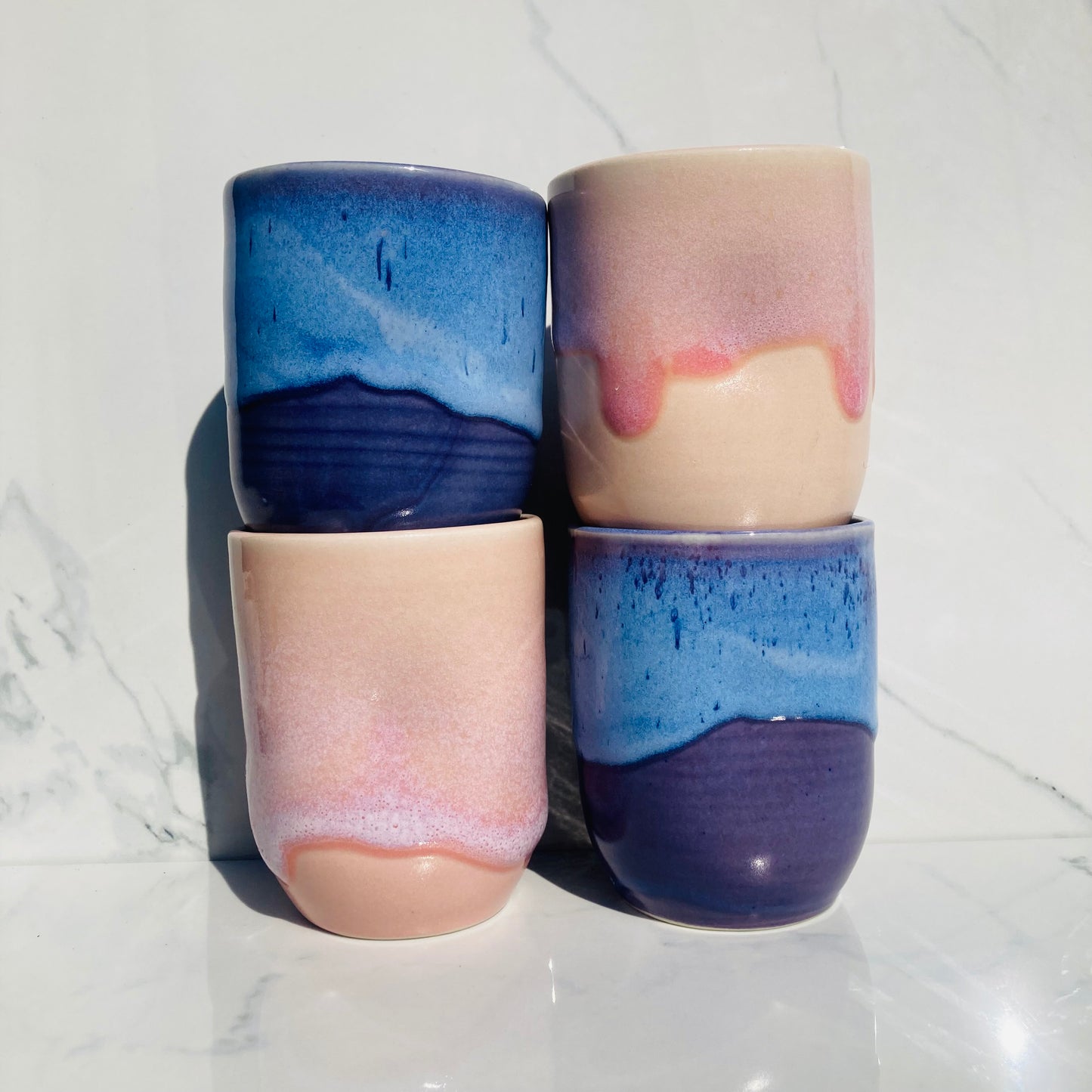 Thumbprint Tumbler in Indigo Sapphire