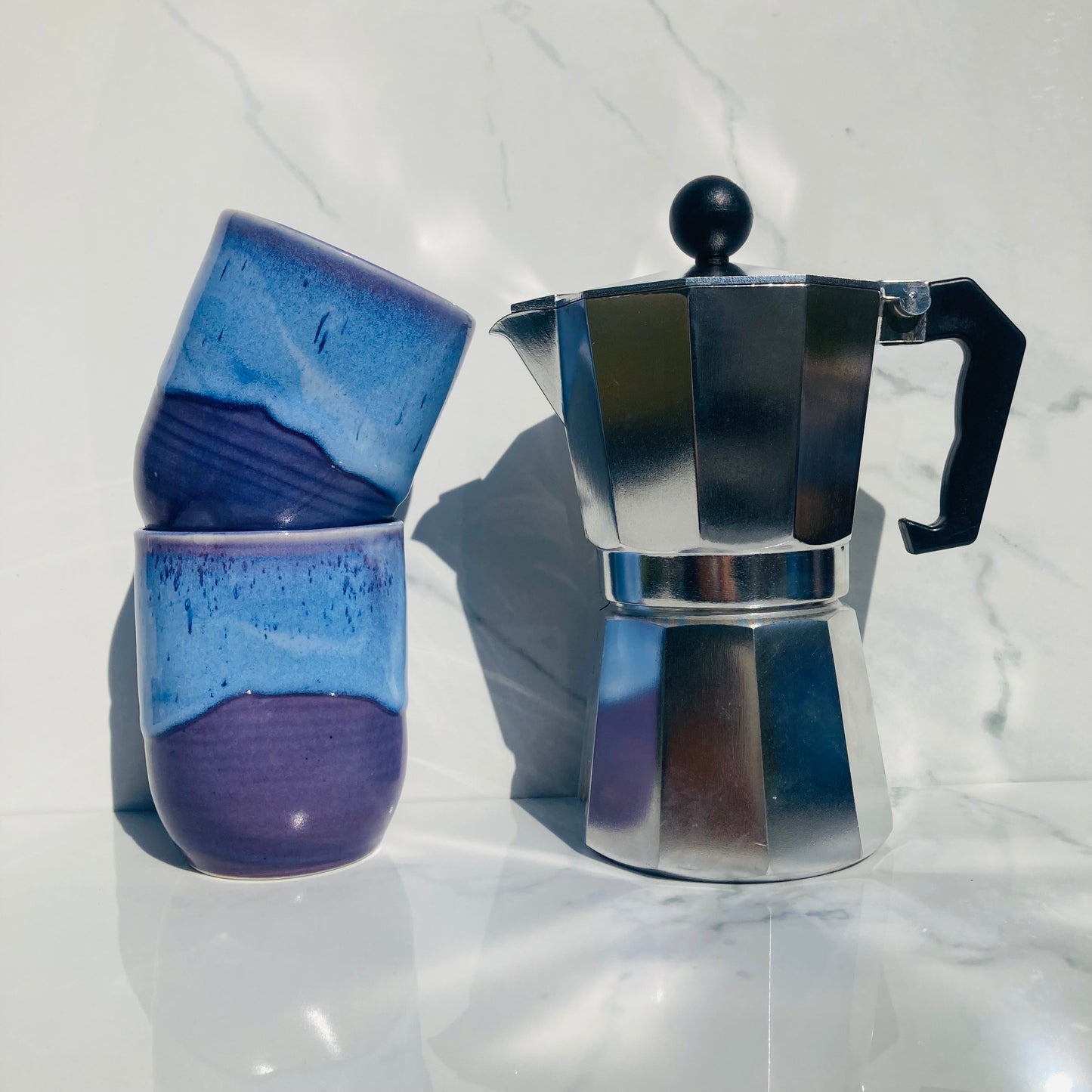 Thumbprint Tumbler in Indigo Sapphire