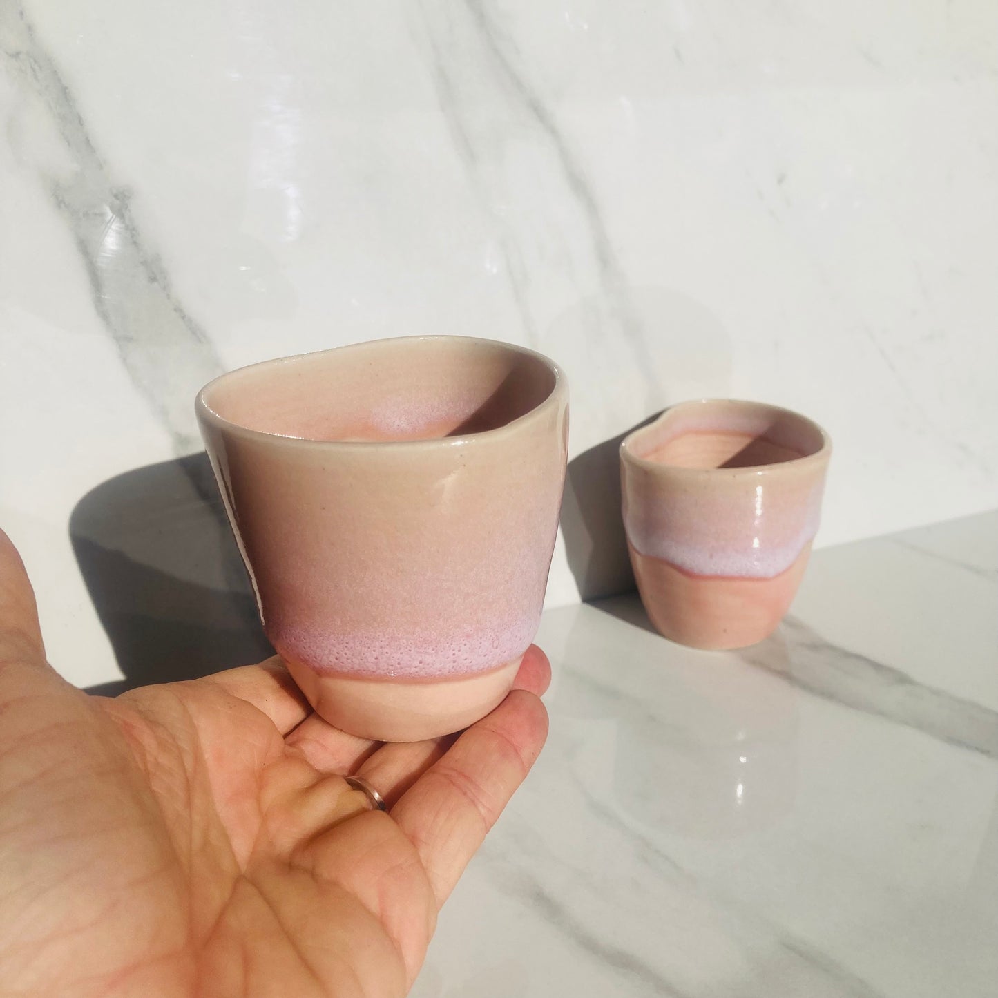 Heart-shaped cortada cup