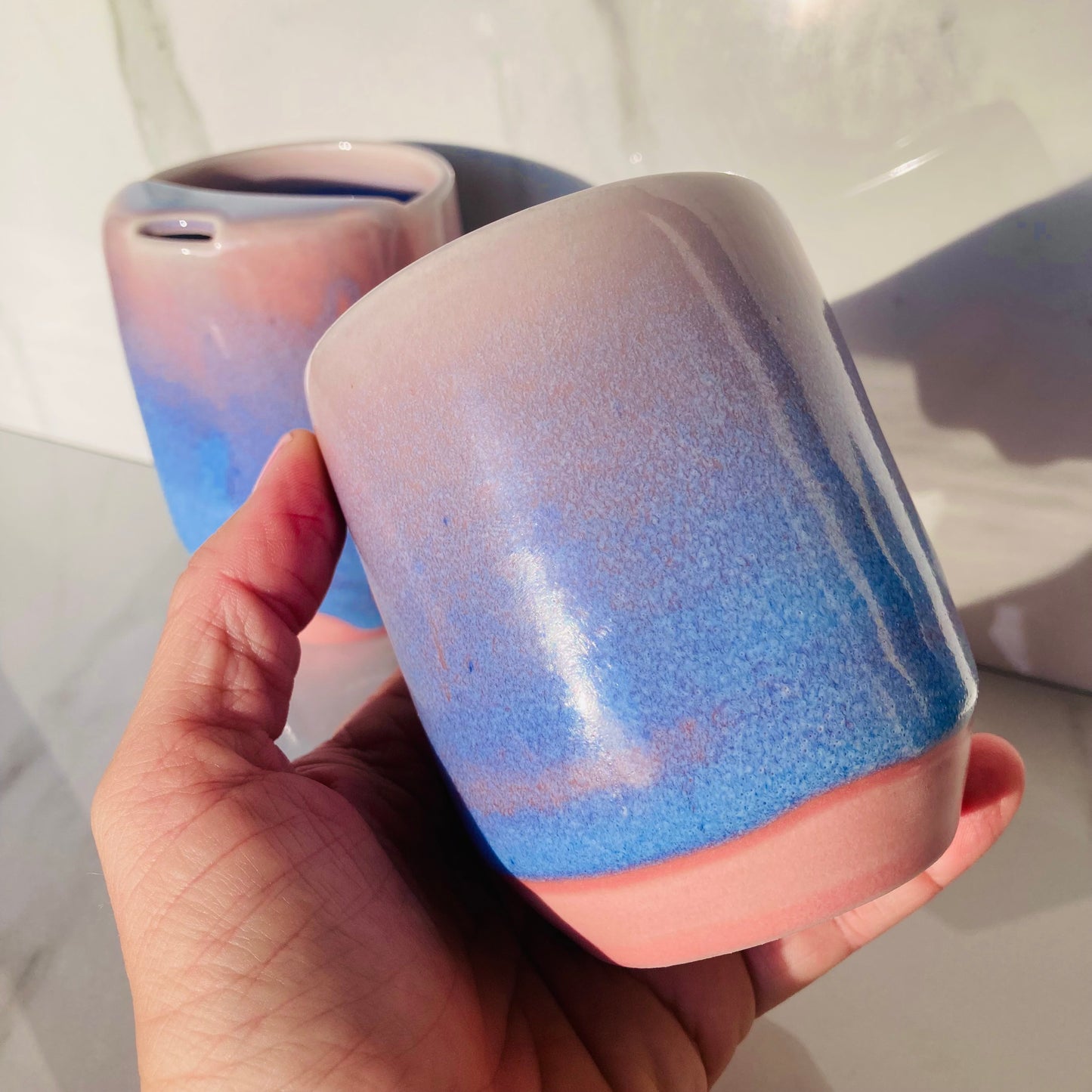 Travel Tumbler with Dimple in Stardust