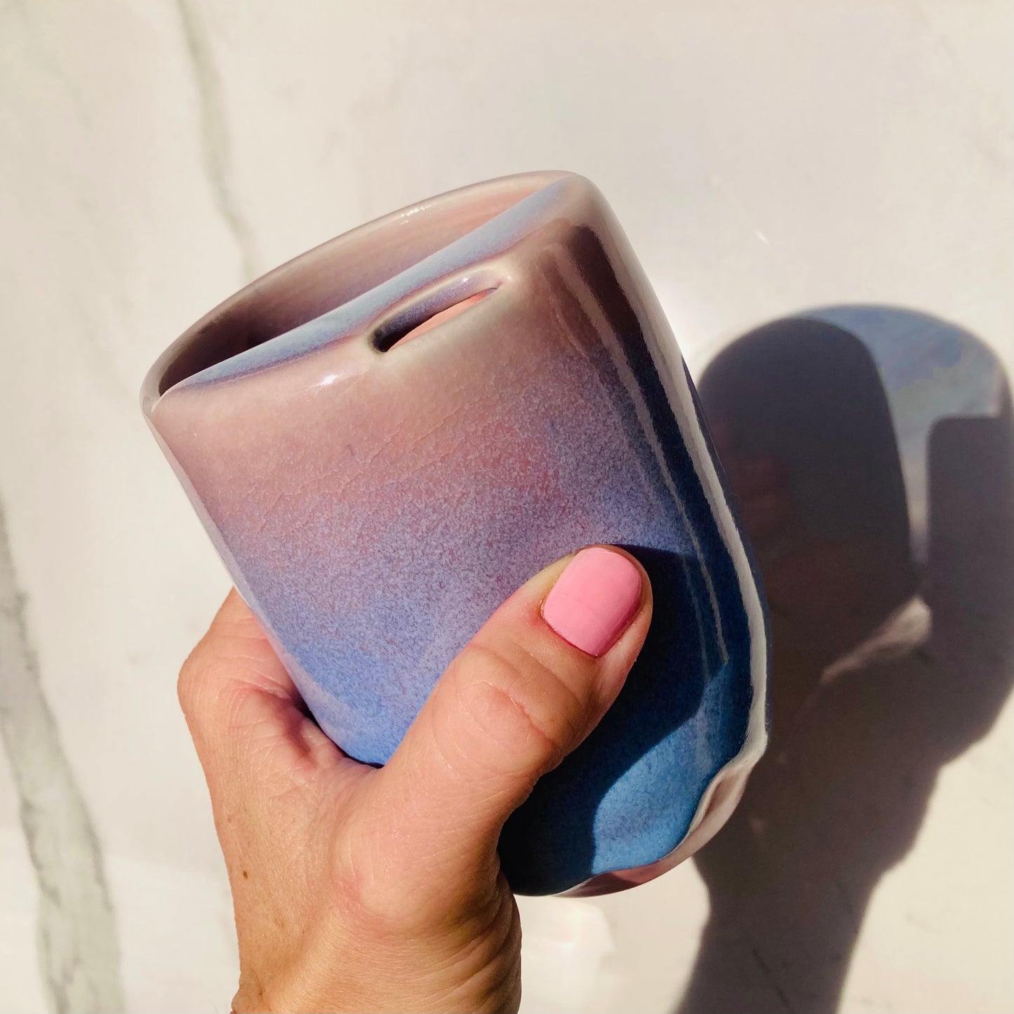 Travel Tumbler with Dimple in Stardust