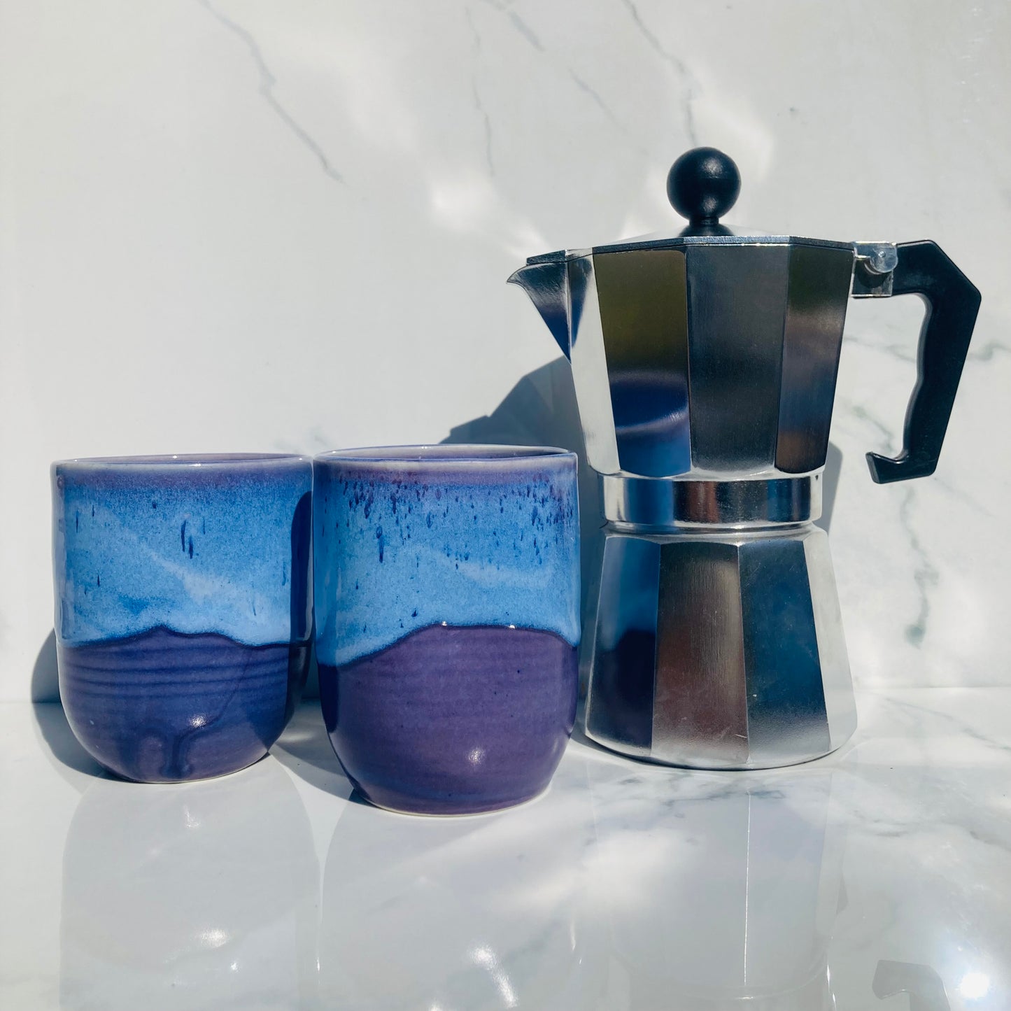 Thumbprint Tumbler in Indigo Sapphire