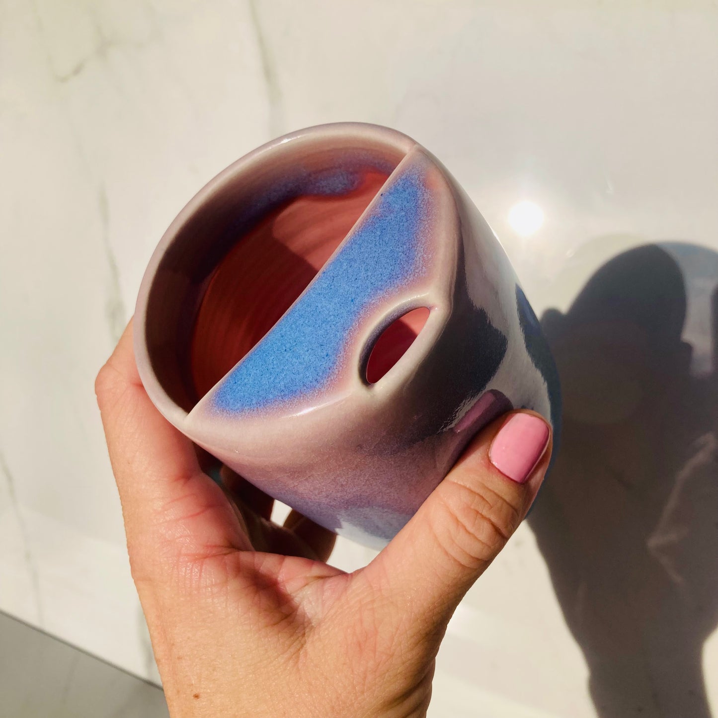 Travel Tumbler with Dimple in Stardust