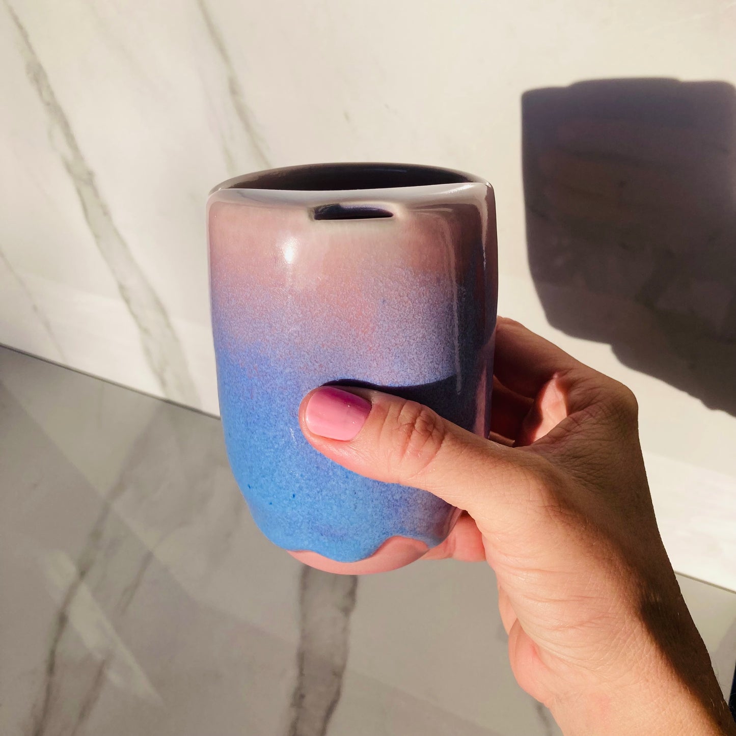 Travel Tumbler with Dimple in Stardust