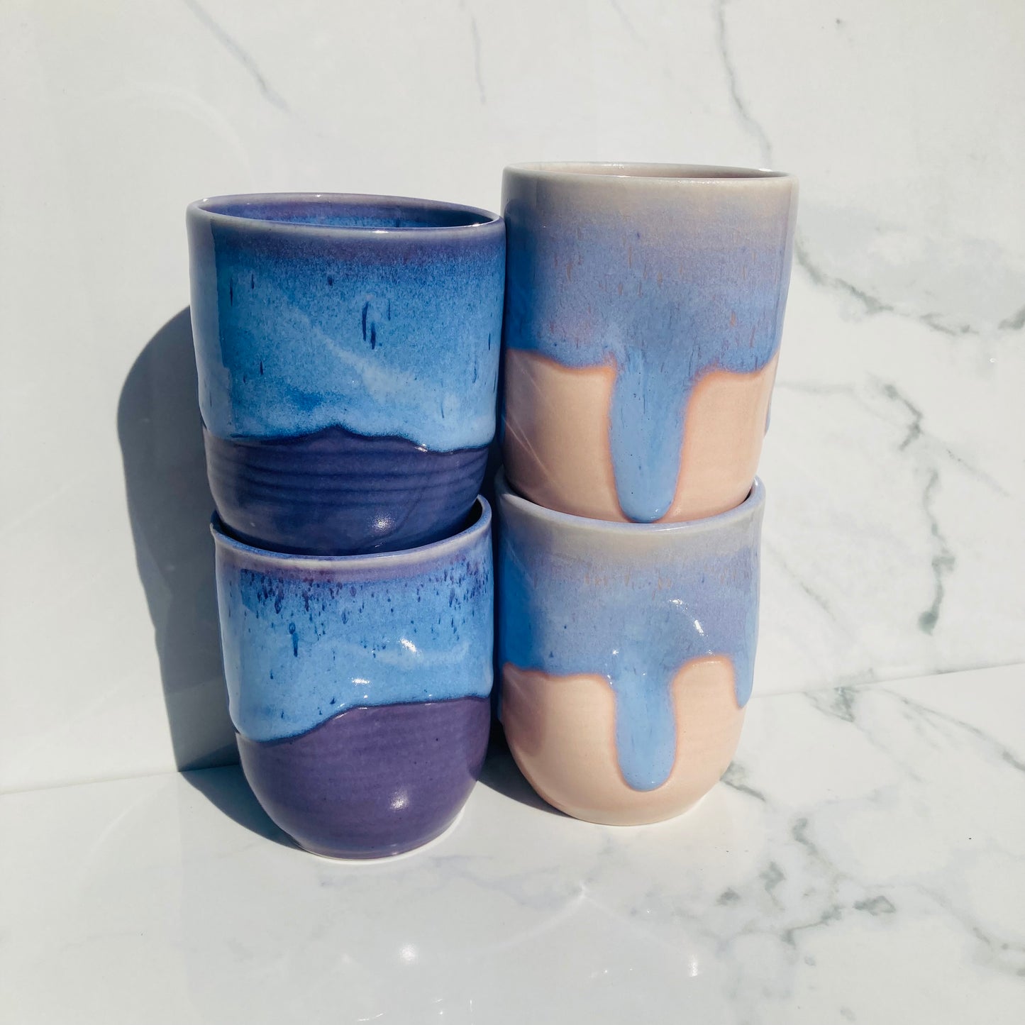 Thumbprint Tumbler in Indigo Sapphire