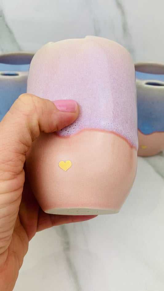 Special Travel Mug with 22k Gold Heart